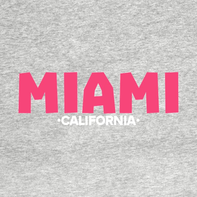 MIAMI california t-shirt classic by ArtBradders